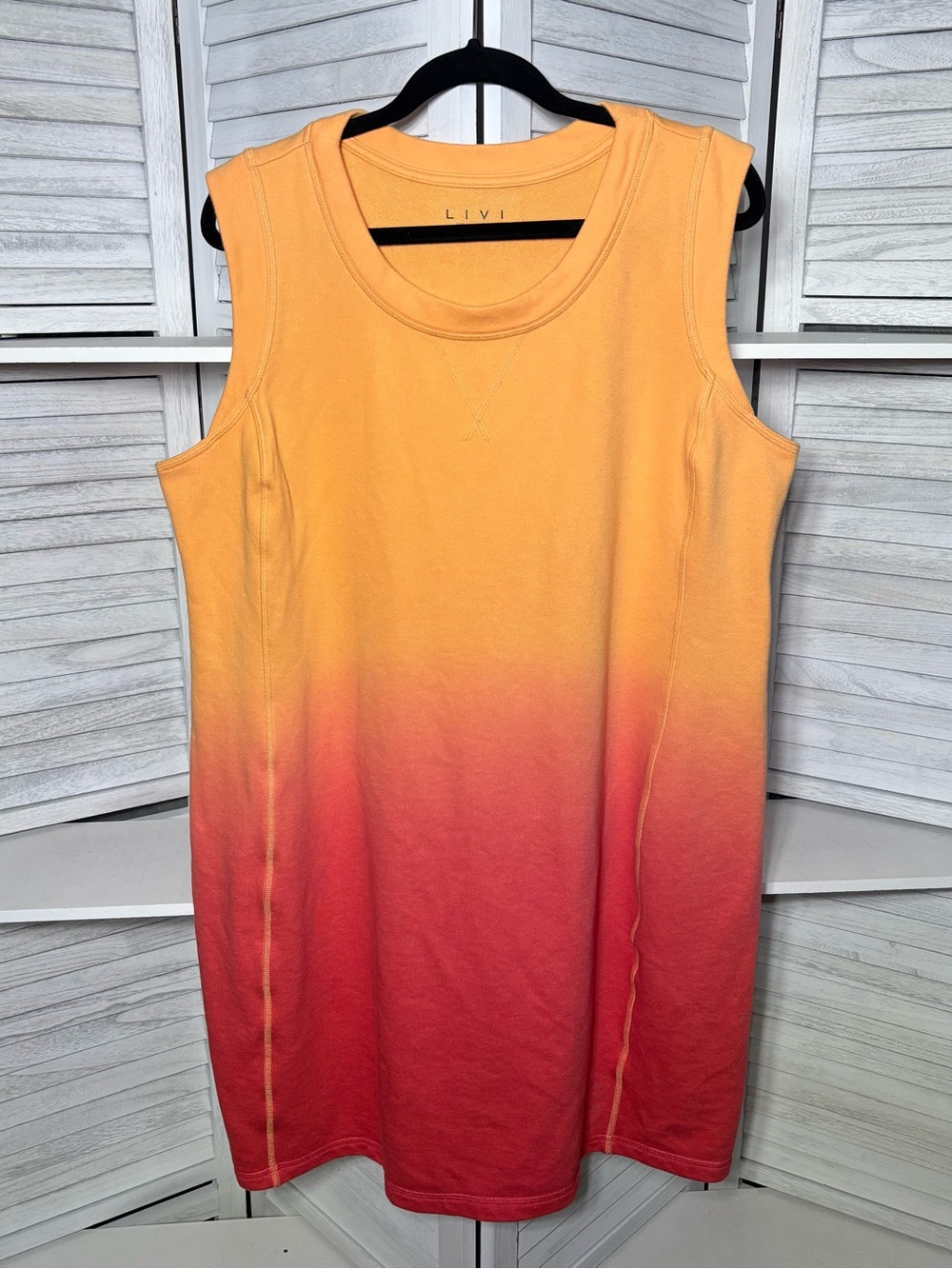 TITLE: LIVI Sunset Ombré French Terry Dress 18/20